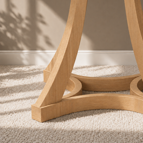 Grayson 2 Seater Circular Tables | Cross Base | Base Options