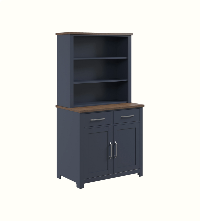 Two-door dresser in Navy finish for a care home communal area