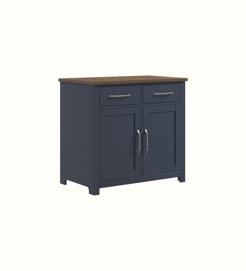 Two-door sideboard in Navy finish for a care home communal area