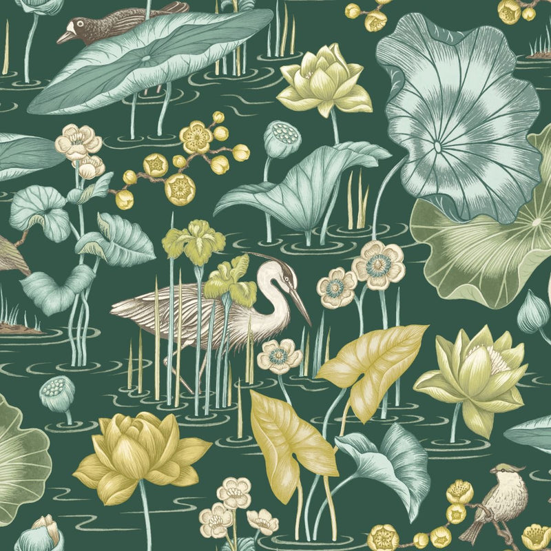 Close-up of Mizu Emerald contract fabric sample for care home interiors