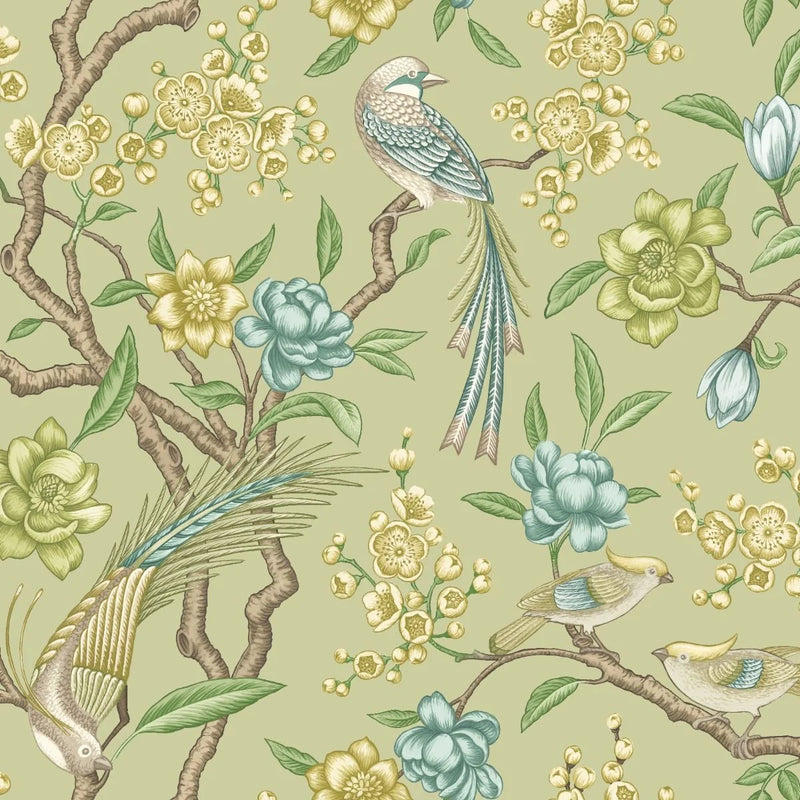 Close-up of Kanra Elderflower contract fabric sample for care home interiors