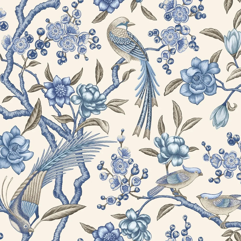 Close-up of Kanra Lapis contract fabric sample for care home interiors