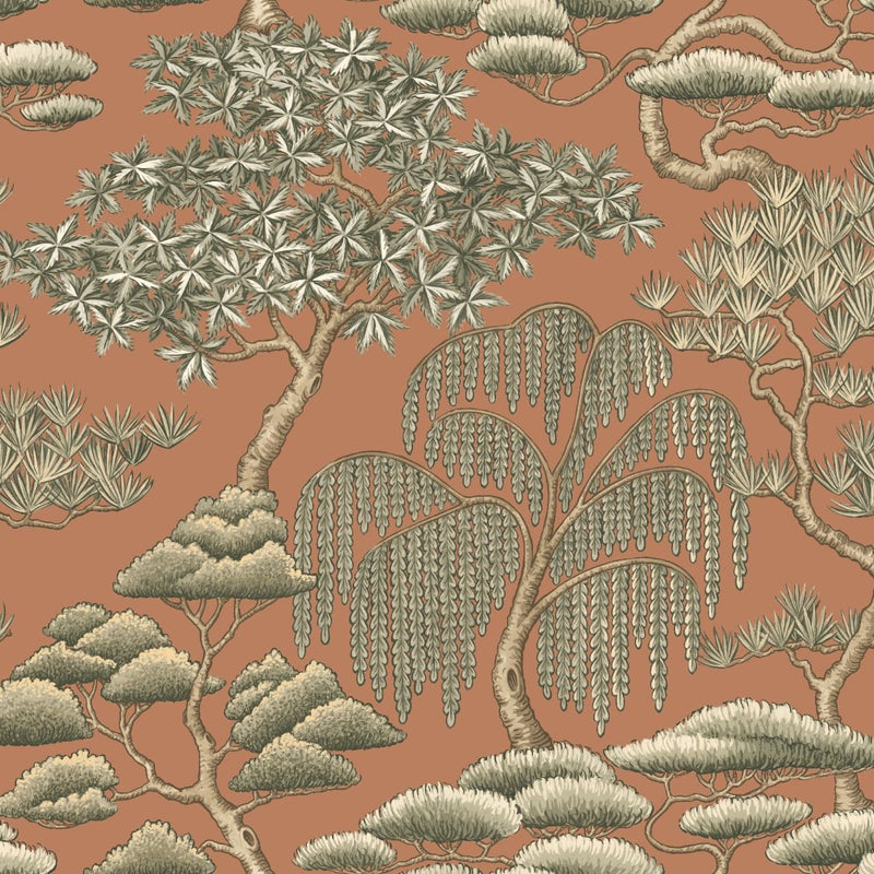 Close-up of Matsu Burnt Sienna contract fabric sample for care home interiors