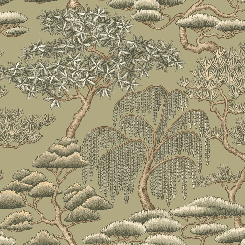 Close-up of Matsu Olive contract fabric sample for care home interiors