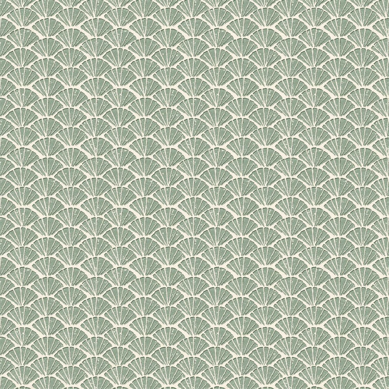 Close-up of Ayumi Fern contract fabric sample for care home interiors