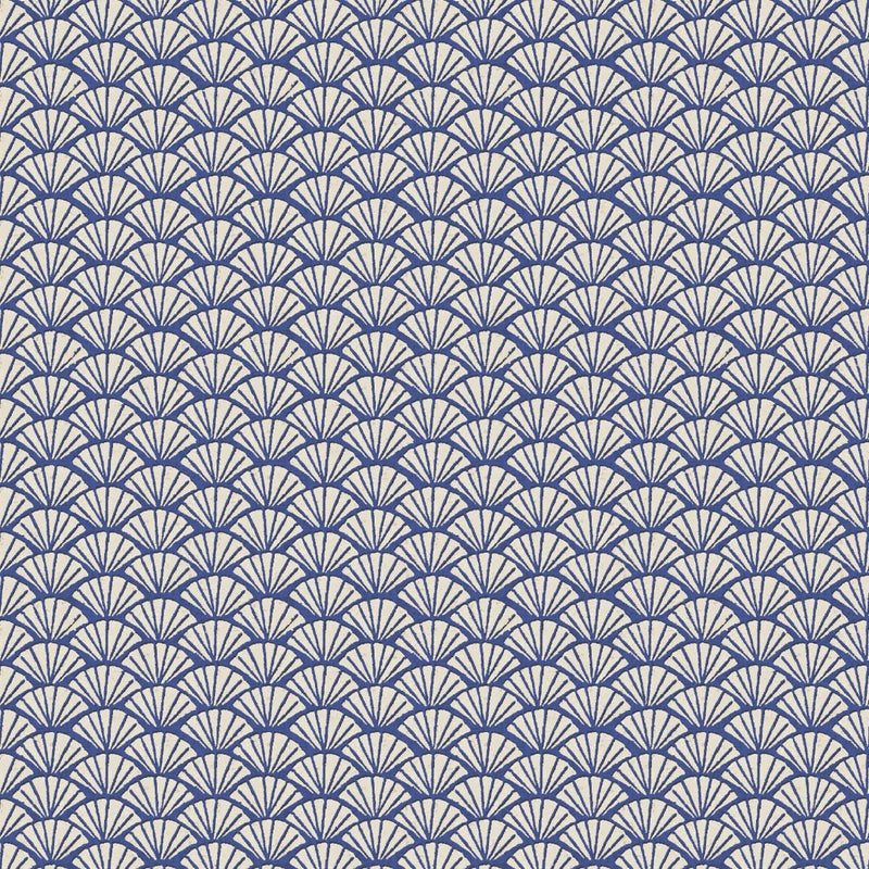 Close-up of Ayumi Lapis contract fabric sample for care home interiors