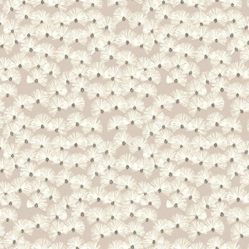 Close-up of Nara Blush contract fabric sample for care home interiors