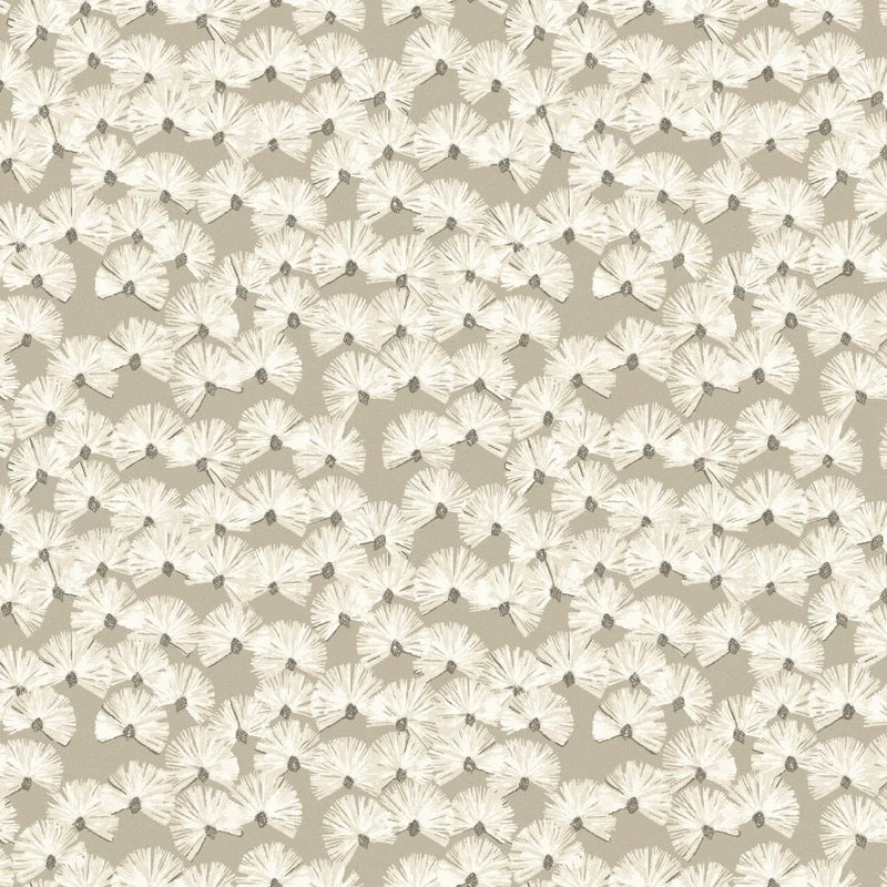Close-up of Nara Putty contract fabric sample for care home interiors
