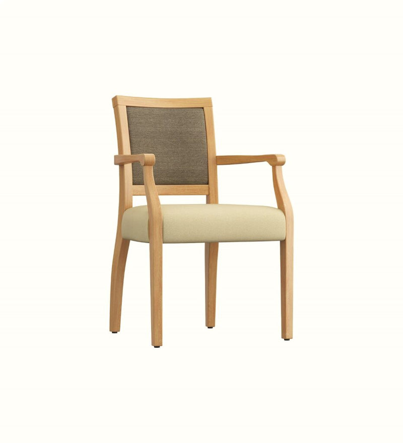 Venice armless visitor chair for an elderly care dining or visitor area