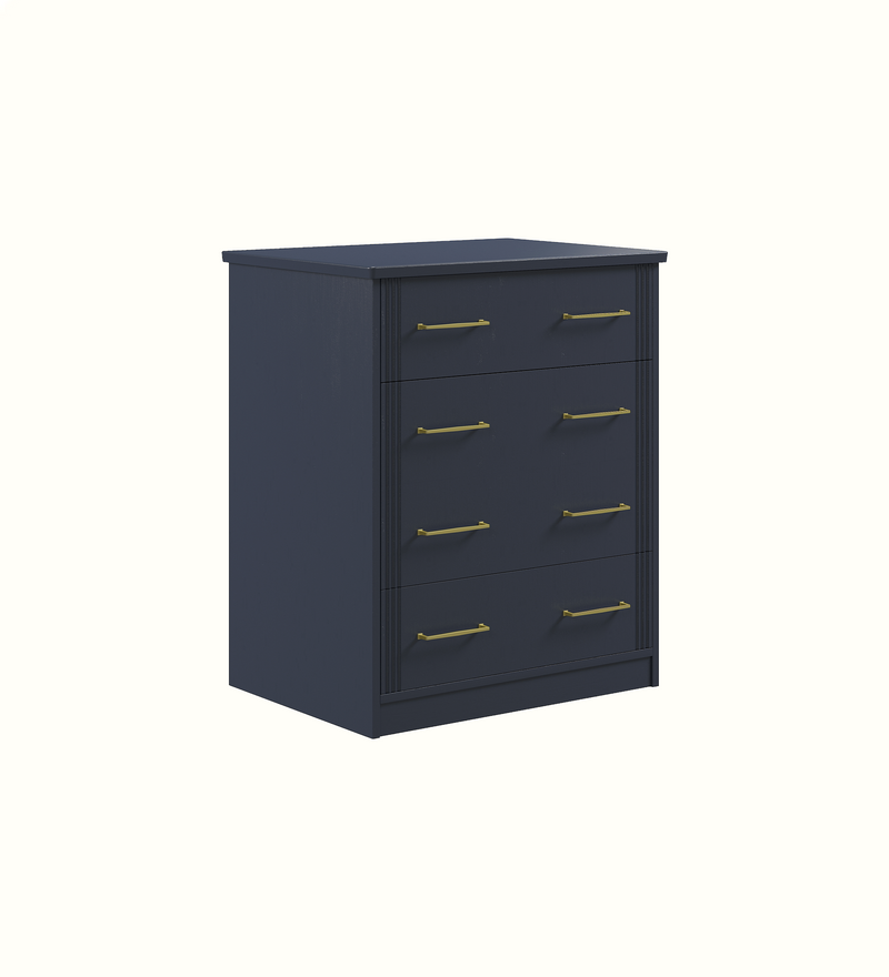 Care home four-drawer chest configuration, view 1