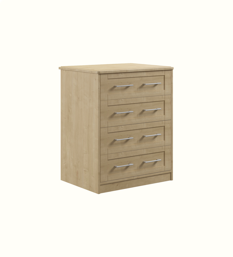 Care home four-drawer chest configuration, view 2