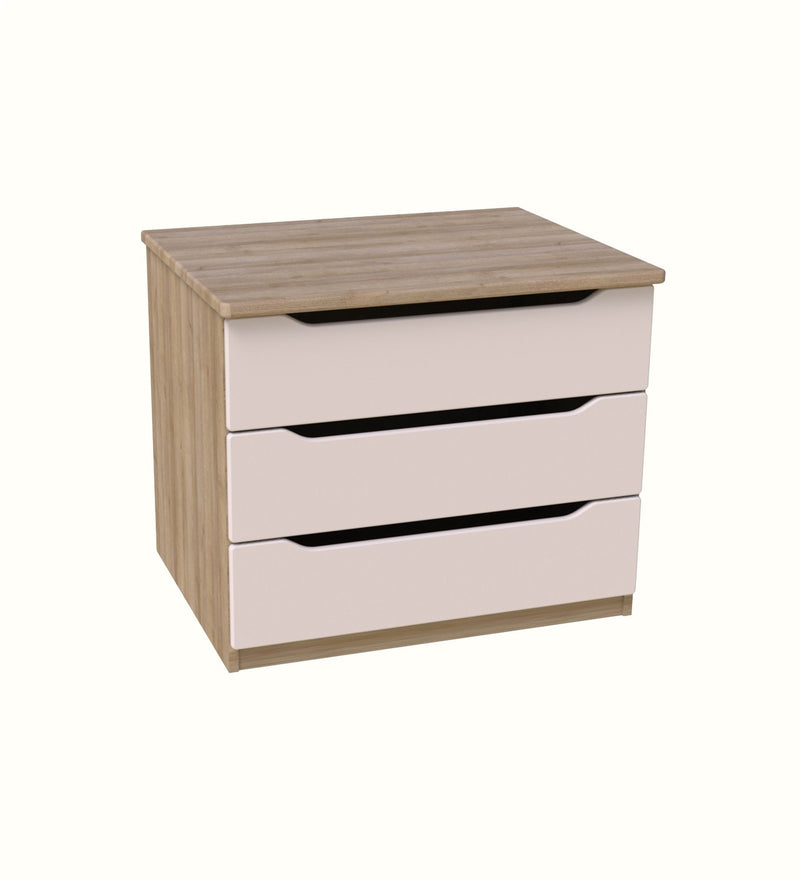 Alpha Extreme three-drawer chest for a mental health care bedroom