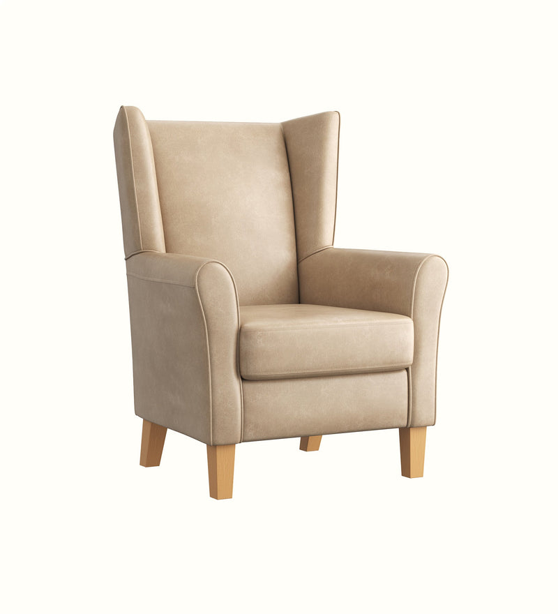 Alice wingback armchair for an elderly care lounge