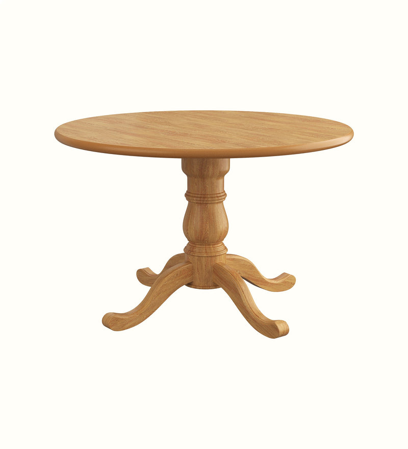 Americano four-seater circular dining table for a care home dining room