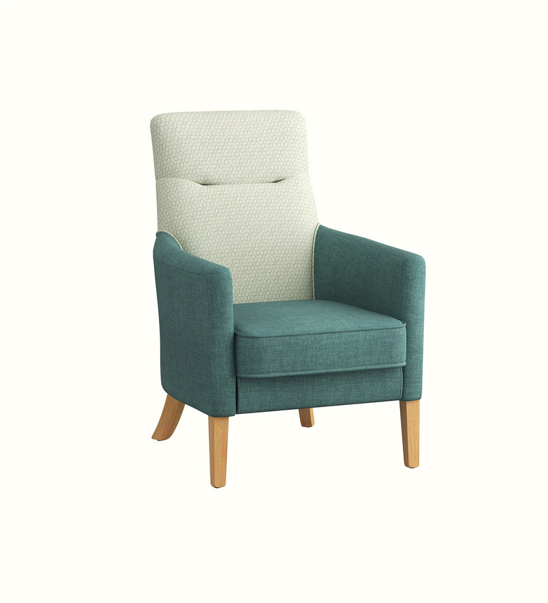 Asprey high-back armchair for an elderly care lounge