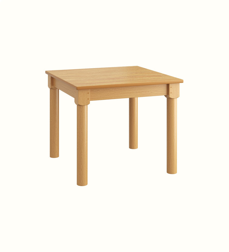 Square dining table for a care home dining room