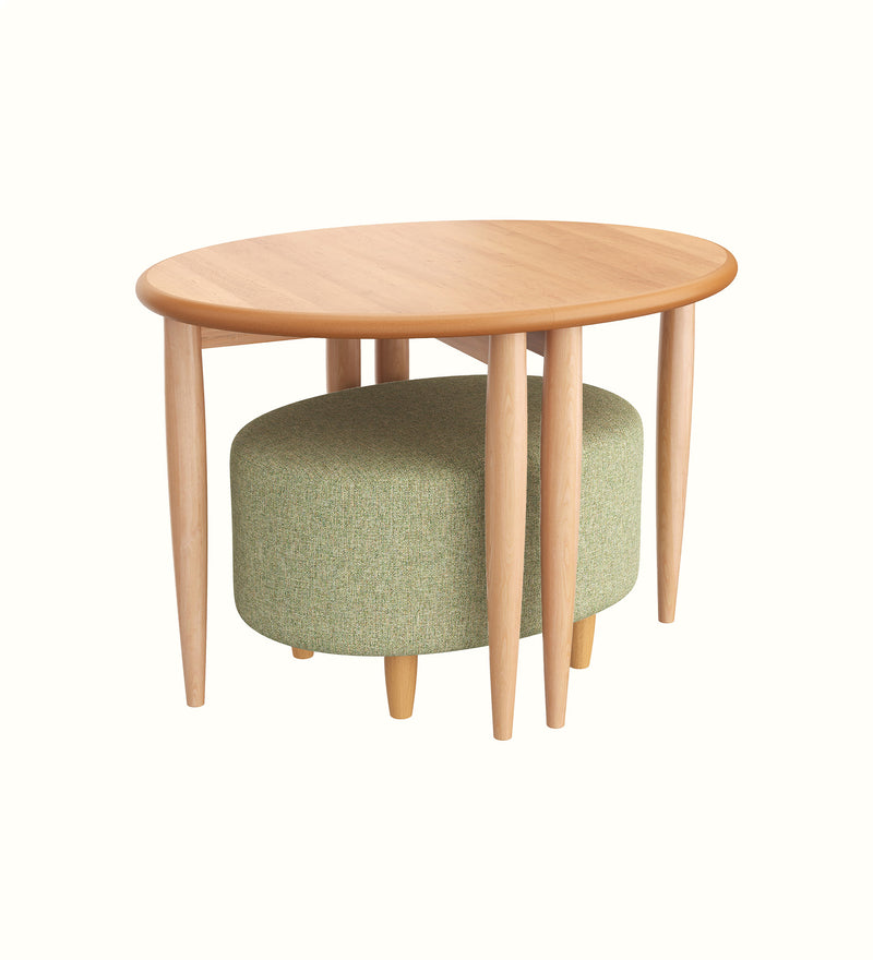 Acorn modular coffee table combination for an elderly care communal area