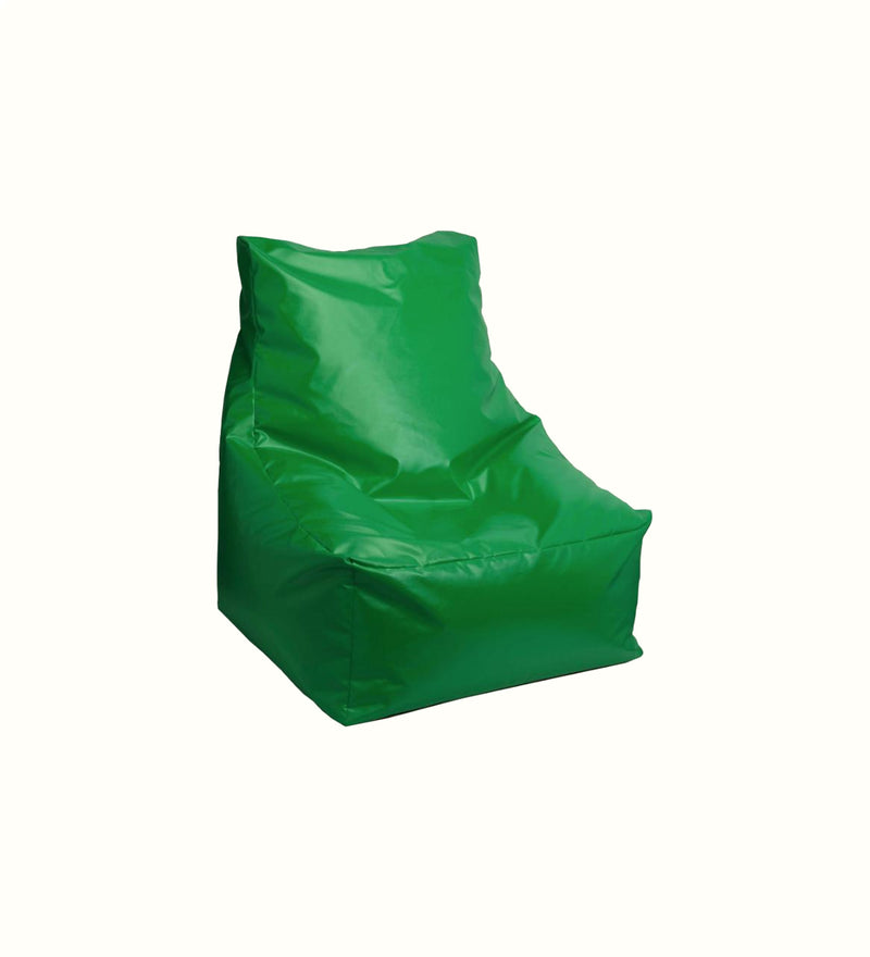 Beanbag chair in green for an elderly care activity area