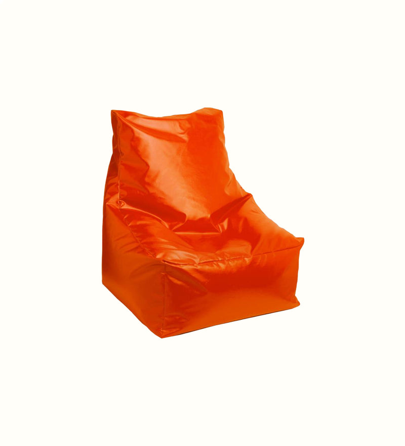 Beanbag chair in orange for an elderly care activity area