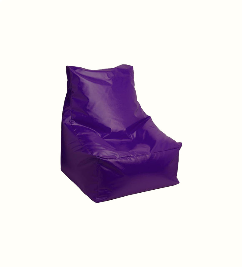 Beanbag chair in purple for an elderly care activity area
