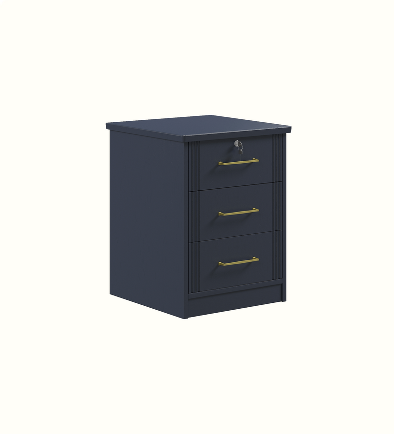 Care home bedside cabinet configuration, view 1