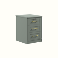 Abbott 3 Drawer Bedside