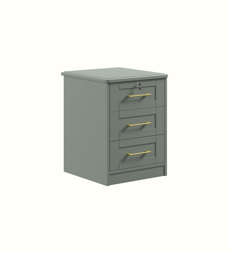 Care home bedside cabinet configuration, view 1