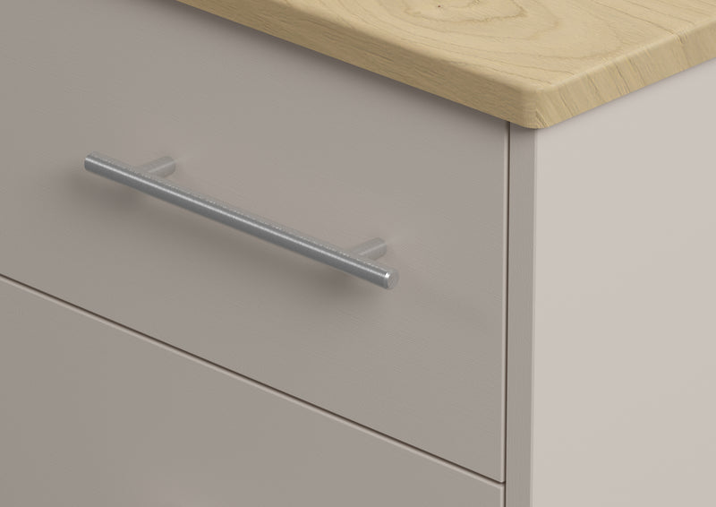 Core Silver handle finish shown on Bronson care home furniture