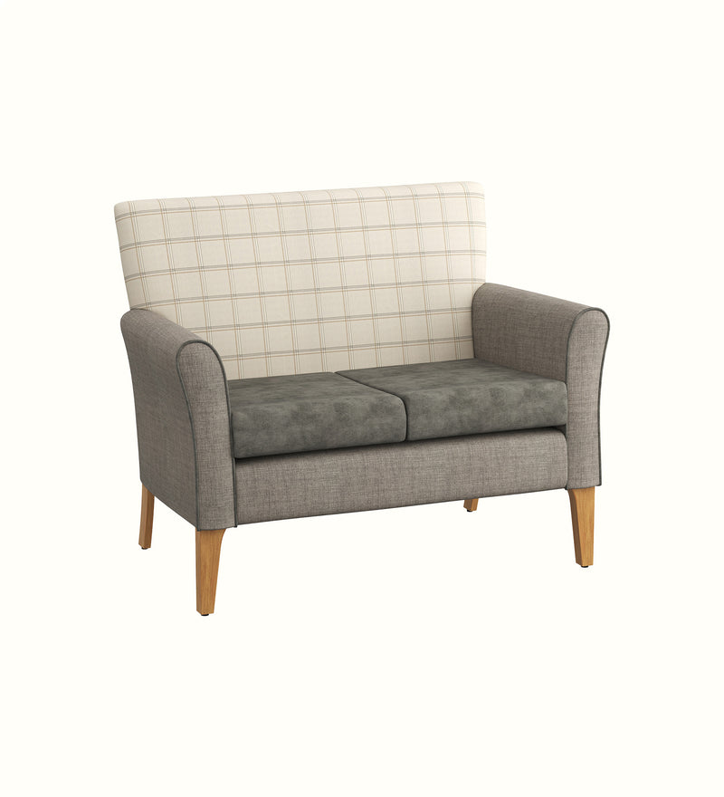 Cambourne medium-back two-seater sofa for an elderly care lounge