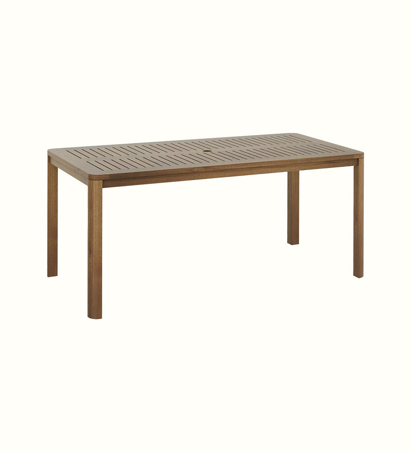 Eden rectangular outdoor table for a care home garden