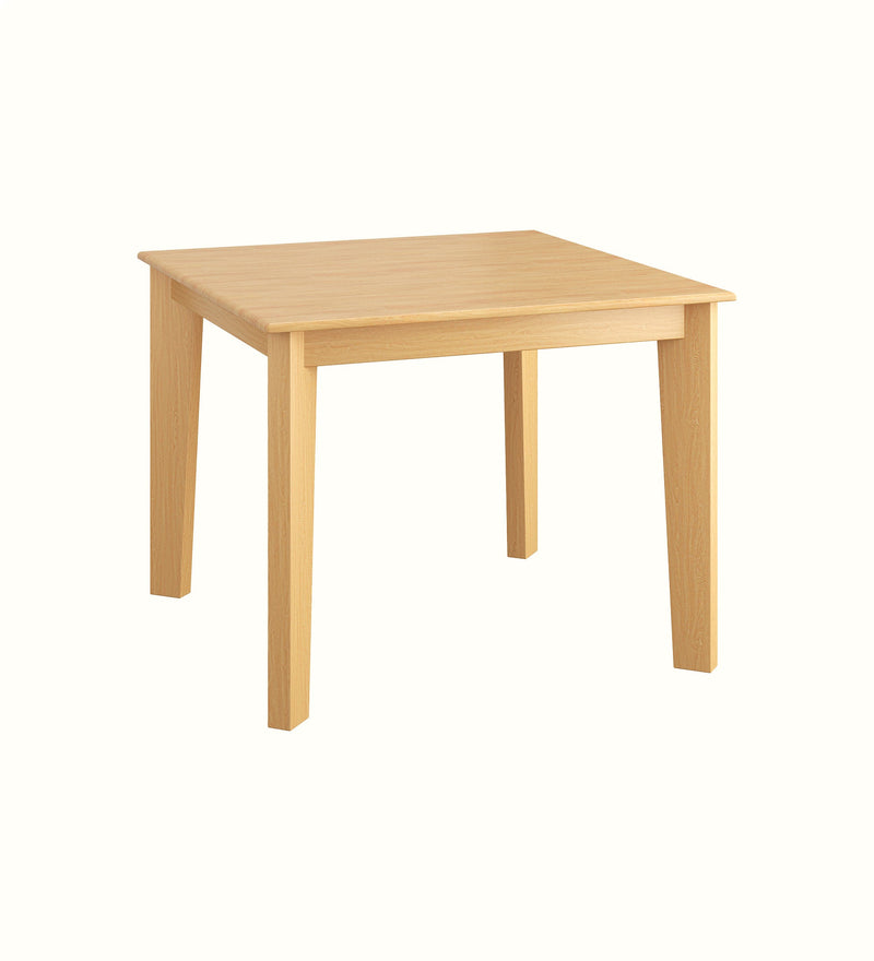 Square dining table for a care home dining room