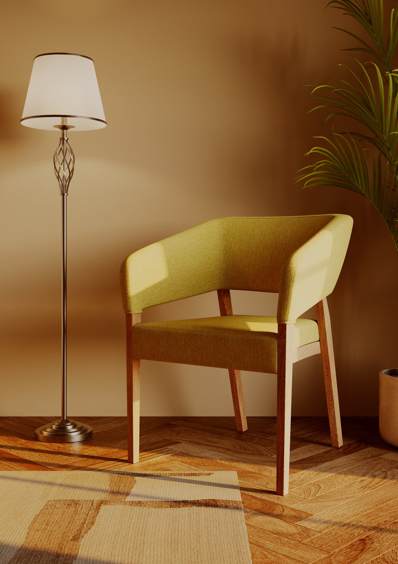 Enzo Arm armchair for an elderly care lounge shown in a styled room setting