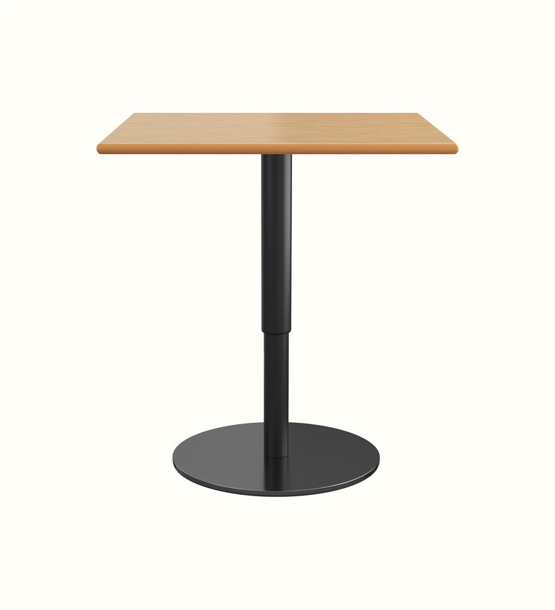 Square dining table for a care home dining room, alternate view