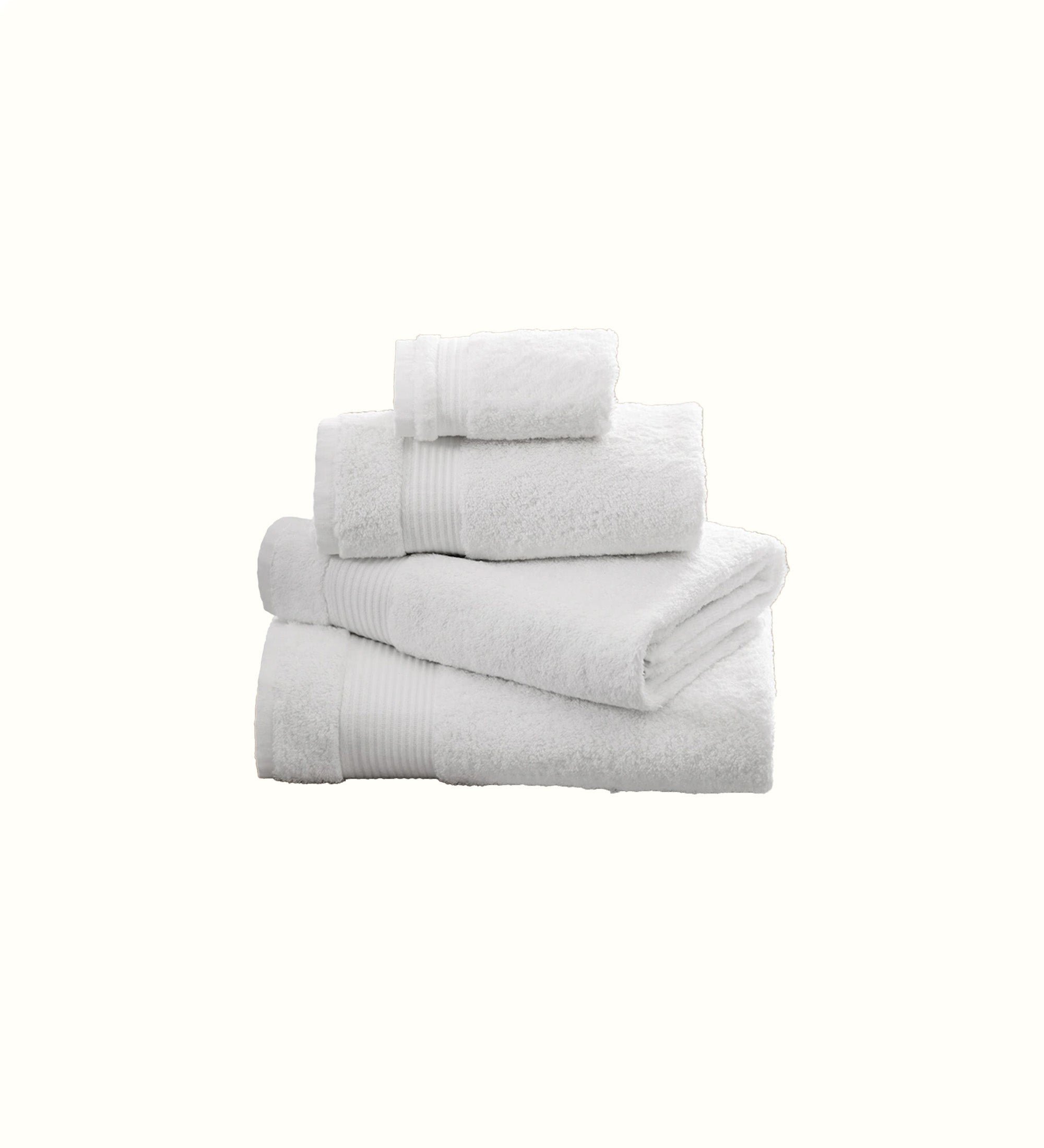 Pack of 6 White Bath Towels