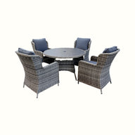 Holkham 4 Seater Round Dining Set