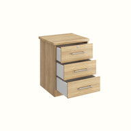 Karsson 3 Drawer Bedside Table