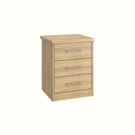 Karsson 3 Drawer Bedside Table