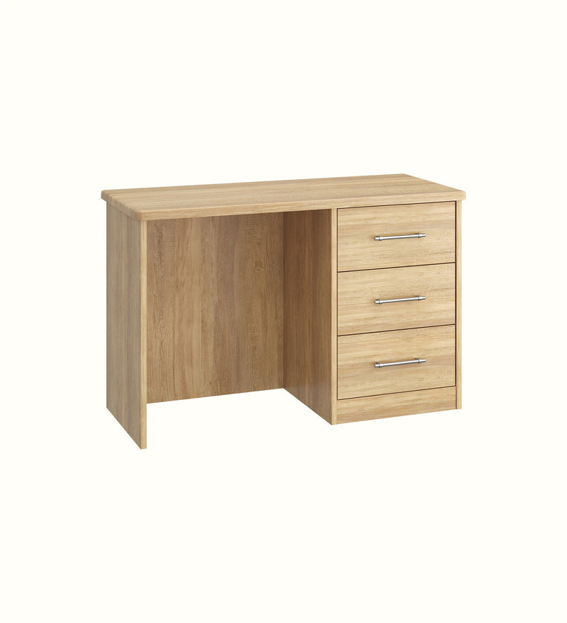 Karsson three-drawer desk for a care home bedroom