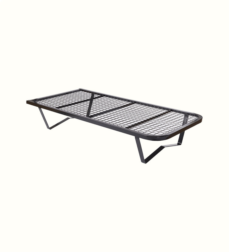 Kirkham single metal bed base for a care home bedroom