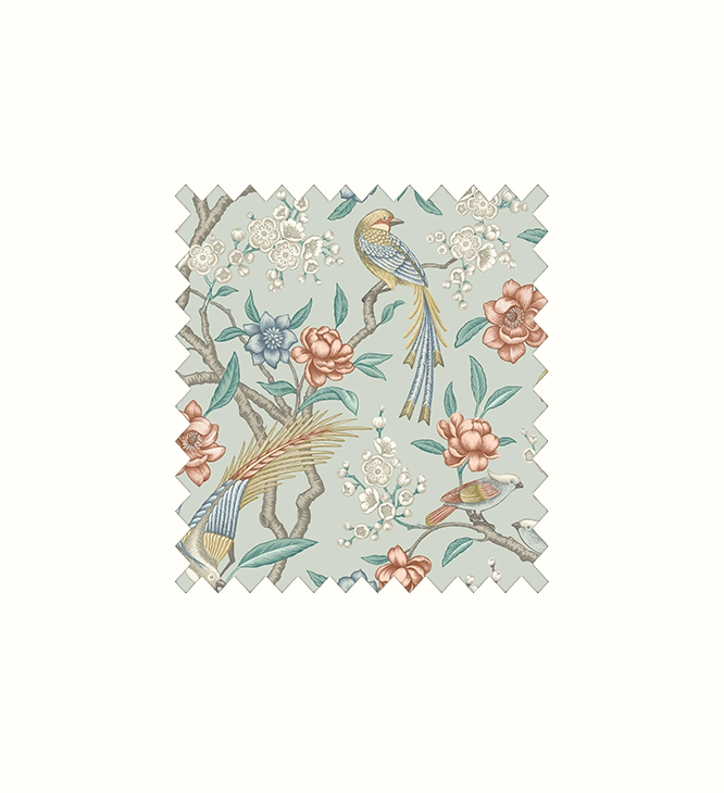 Kanra Eau de Nil contract fabric sample for care home interiors