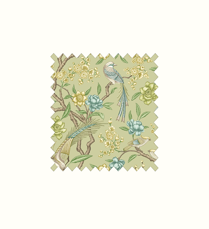 Kanra Elderflower contract fabric sample for care home interiors