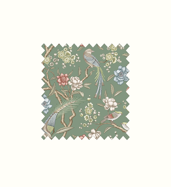 Kanra Fern contract fabric sample for care home interiors