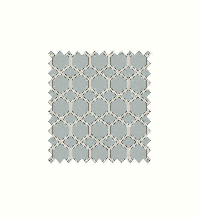 Kibale Chalk Blue contract fabric sample for care home interiors