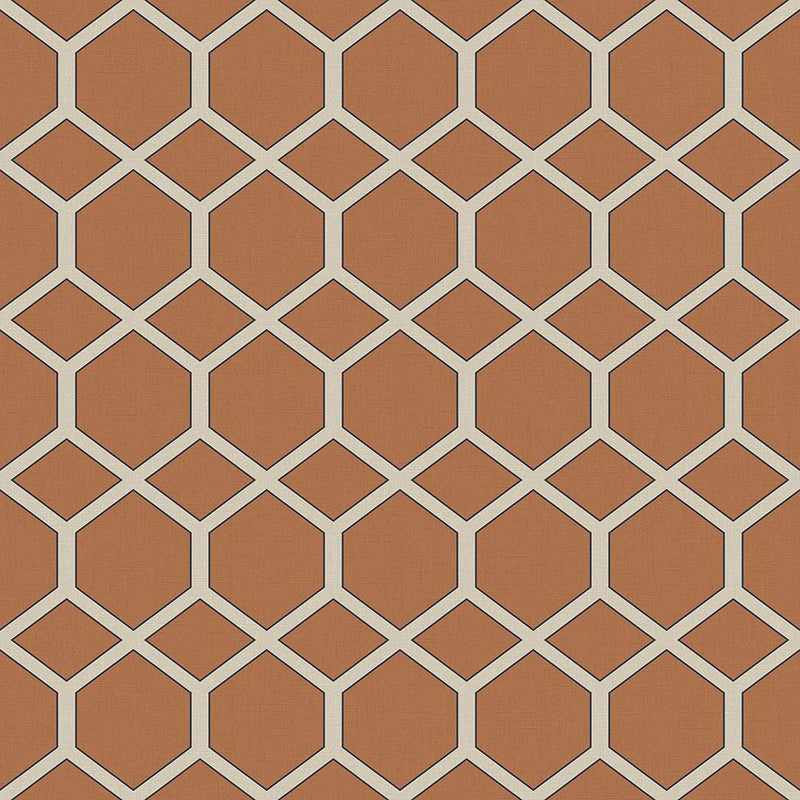 Close-up of Kibale Papaya contract fabric sample for care home interiors