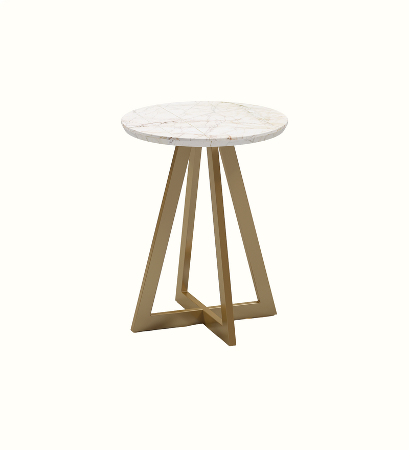 Kora side table in Quartz finish for an elderly care communal area