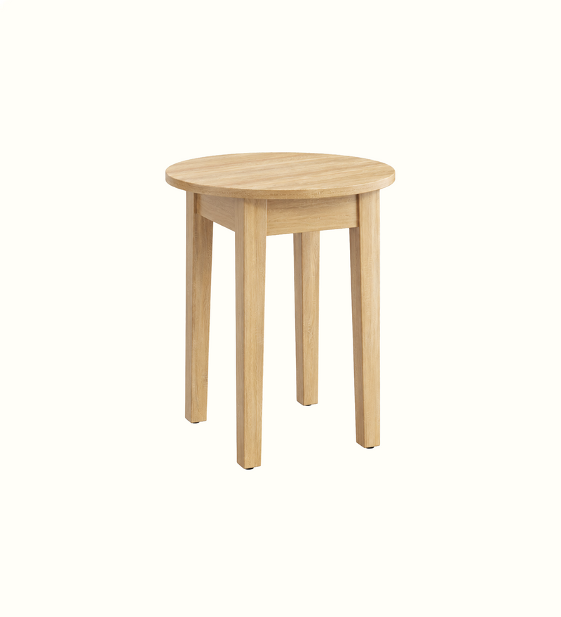 Linton circular side table for an elderly care communal area