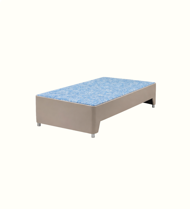 Care bed base for a care home bedroom