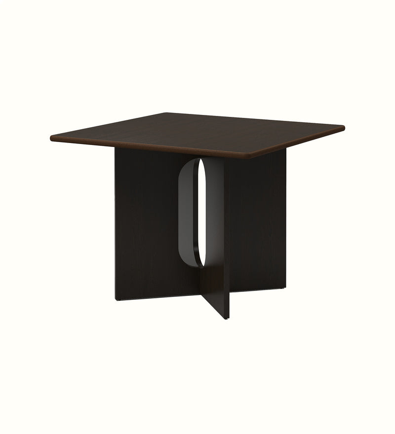 Langdon rectangular four-seater dining table in Wenge finish for a care home dining room