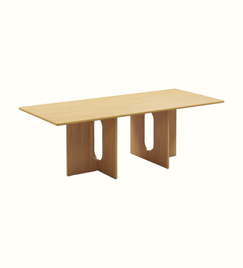 Langdon rectangular eight-seater dining table for a care home dining room