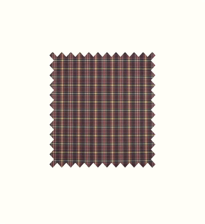 Langholm Aubergine contract fabric sample for care home interiors